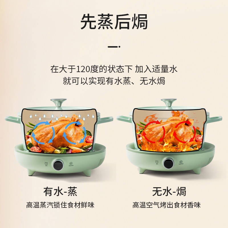 ABC-G02铸铝陶瓷汤锅